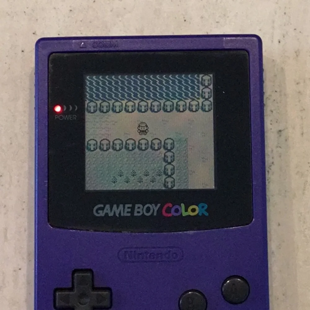 Nintendo Gameboy Color Console Grape Purple Game Boy Authentic Tested Working